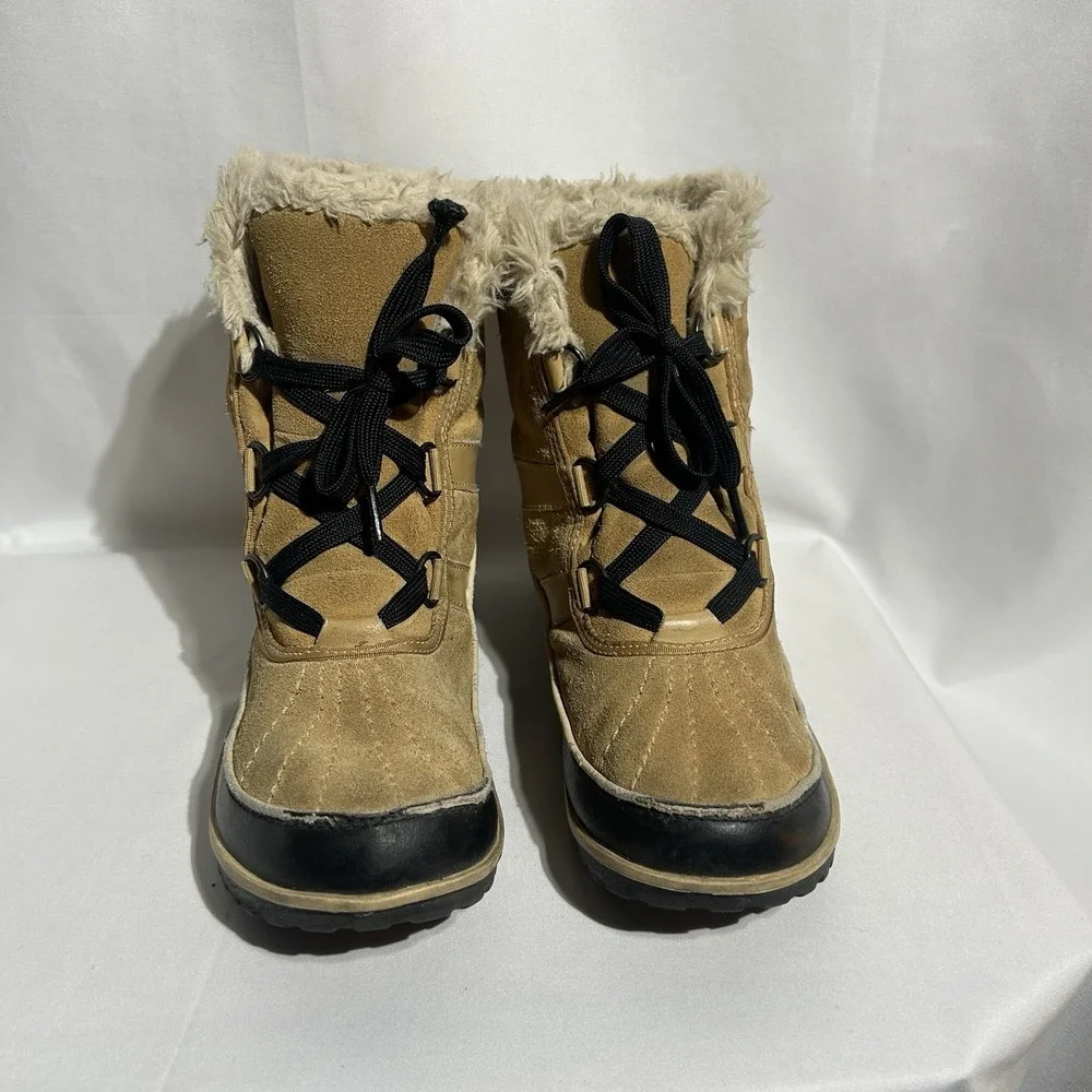 SOREL Womens Winter Snow Tivoli II Suede Short Boot NL2089-373 Sz 8.5 Waterproof